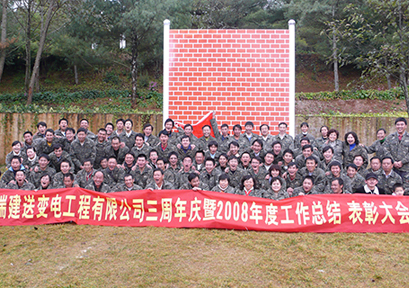 公司三周年庆08年度工作总结表彰大会